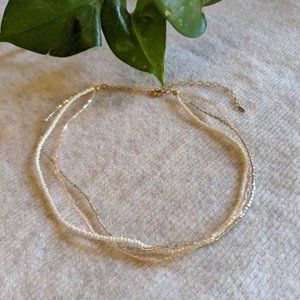 ✨B2G1✨ Dainty Beaded Three Strand Choker